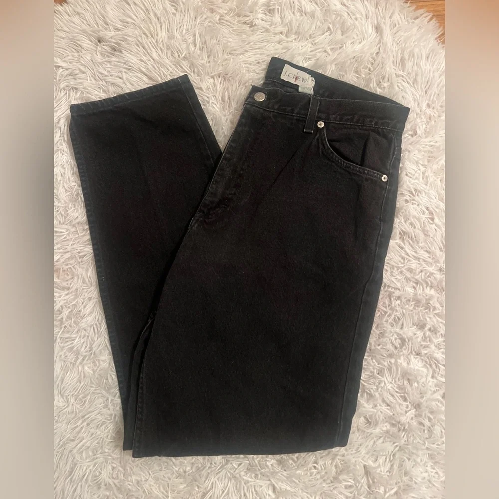 J. Crew Men's Straight Black Jeans